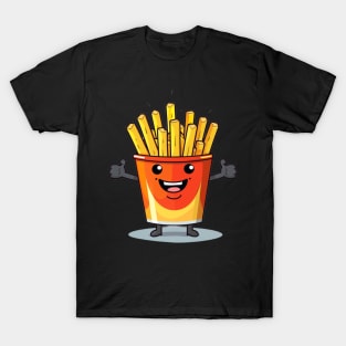 kawaii french fries T-Shirt cute potatofood T-Shirt